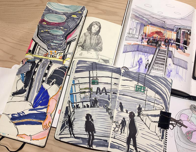 Skisser från Mall of Scandinavia